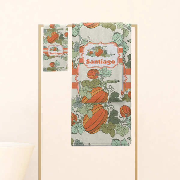 Pumpkins Personalized Towel Set