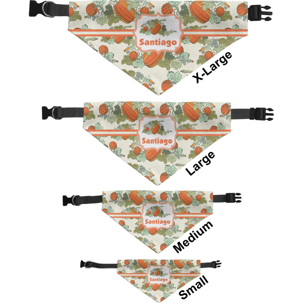Pumpkins Pet Bandana Sizes