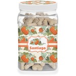 Pumpkins Dog Treat Jar (Personalized)