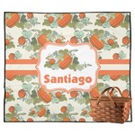 Pumpkins Outdoor Picnic Blanket (Personalized)