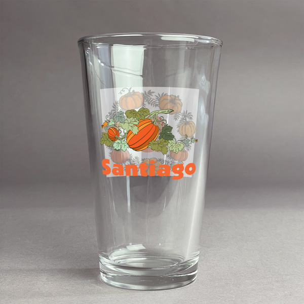 Custom Pumpkins Pint Glass - Full Color Logo (Personalized)