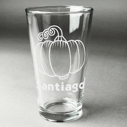 Pumpkins Pint Glass - Engraved (Single) (Personalized)