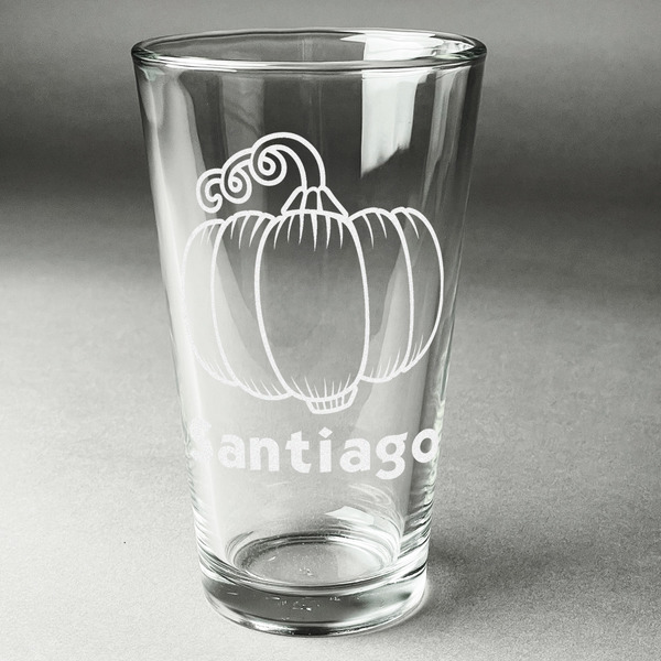 Custom Pumpkins Pint Glass - Engraved (Personalized)