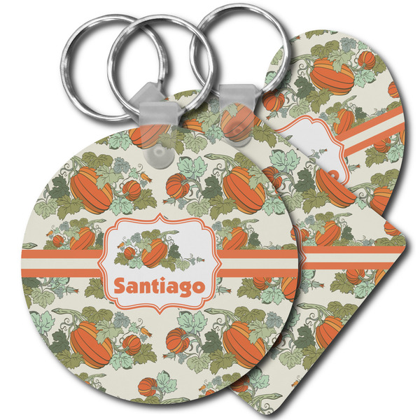 Custom Pumpkins Plastic Keychain (Personalized)