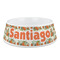 Pumpkins Plastic Dog Bowl - Medium (Personalized)