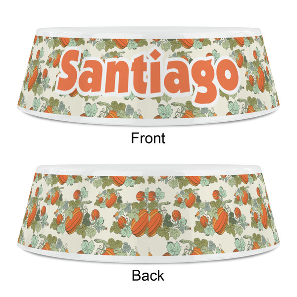 Pumpkins Plastic Pet Bowls - Small - APPROVAL