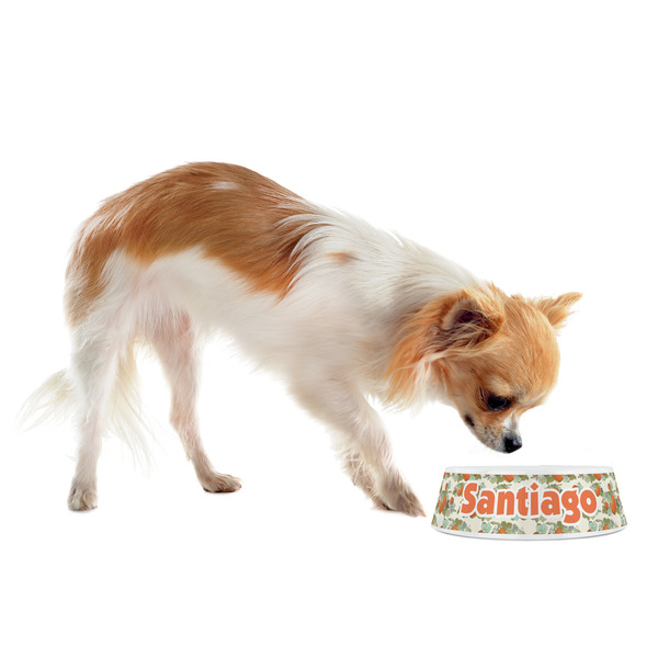 Pumpkins Plastic Pet Bowls - Small - LIFESTYLE