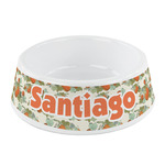 Pumpkins Plastic Dog Bowl - Small (Personalized)