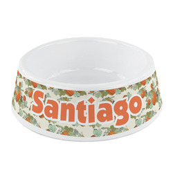 Pumpkins Plastic Dog Bowl - Small (Personalized)