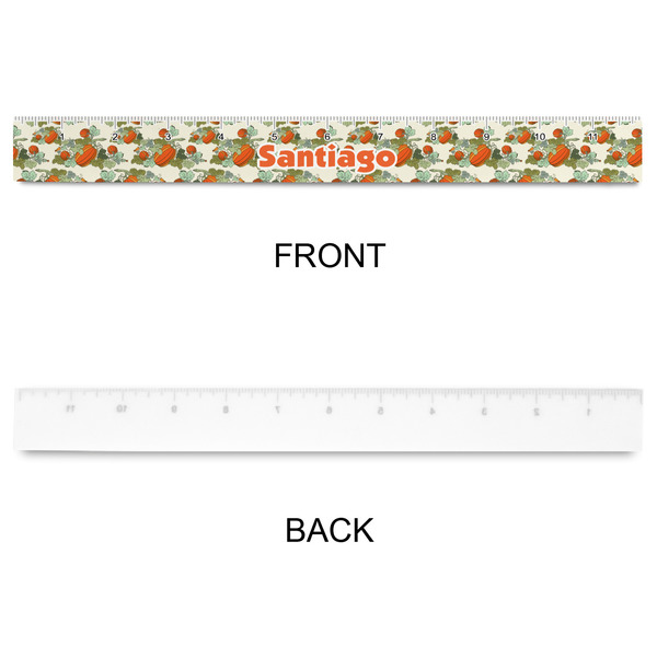 Pumpkins Plastic Ruler - 12" - APPROVAL