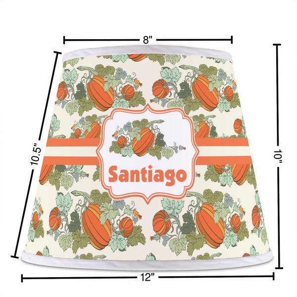Pumpkins Poly Film Empire Lampshade - Dimensions