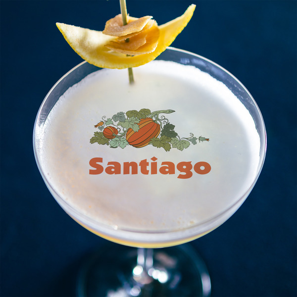 Pumpkins Printed Drink Topper - Large - In Context