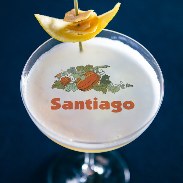 Pumpkins Printed Drink Topper - XLarge - In Context