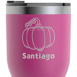 Pumpkins RTIC Tumbler - Magenta - Laser Engraved - Double-Sided (Personalized)