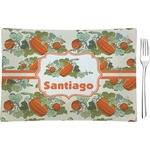 Pumpkins Rectangular Glass Appetizer / Dessert Plate - Single or Set (Personalized)