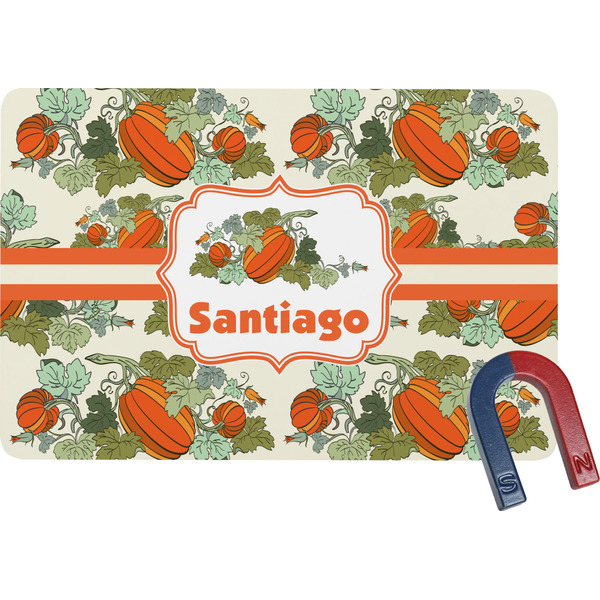 Custom Pumpkins Rectangular Fridge Magnet (Personalized)