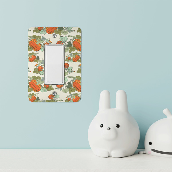 Pumpkins Rocker Light Switch Covers - Single - IN CONTEXT