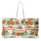 Pumpkins Large Tote Bag with Rope Handles (Personalized)