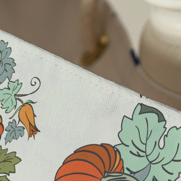 Pumpkins Large Rope Tote - Close Up View