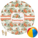 Pumpkins Round Beach Towel (Personalized)