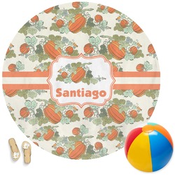 Pumpkins Round Beach Towel (Personalized)