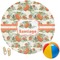Pumpkins Round Beach Towel (Personalized)