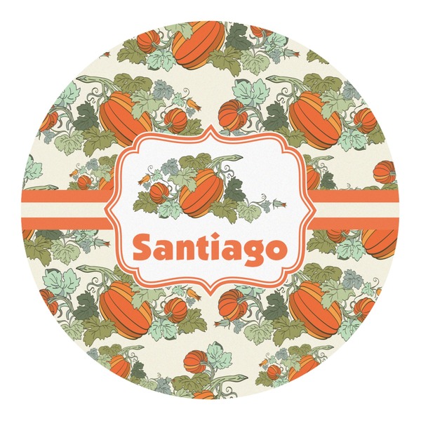Custom Pumpkins Round Decal - XLarge (Personalized)