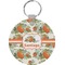 Pumpkins Round Plastic Keychain (Personalized)