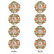 Pumpkins Round Linen Placemats - APPROVAL Set of 4 (double sided)