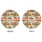 Pumpkins Round Linen Placemats - APPROVAL (double sided)