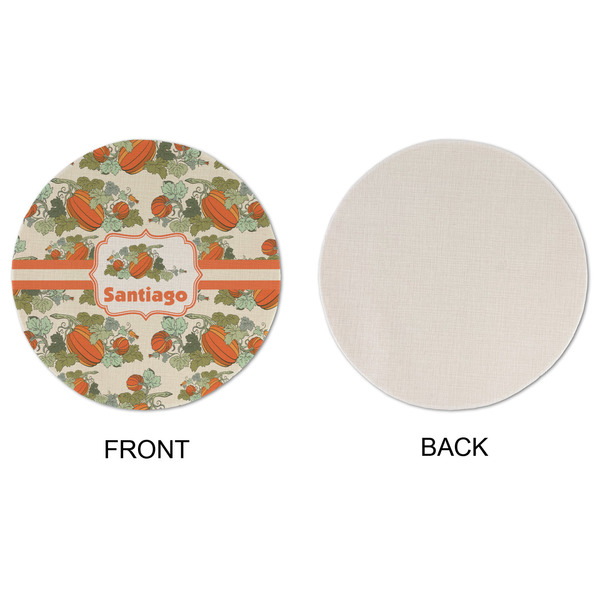 Pumpkins Round Linen Placemats - APPROVAL (single sided)