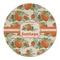 Pumpkins Round Linen Placemat (Personalized)