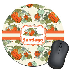 Pumpkins Round Mouse Pad (Personalized)
