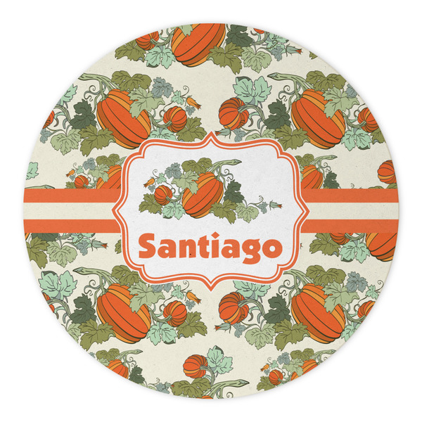 Pumpkins Round Paper Coaster - Approval