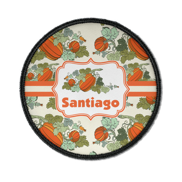 Custom Pumpkins Iron On Round Patch w/ Name or Text