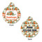 Pumpkins Round Pet ID Tag - Large - Approval