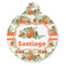 Pumpkins Round Pet ID Tag - Large - Front