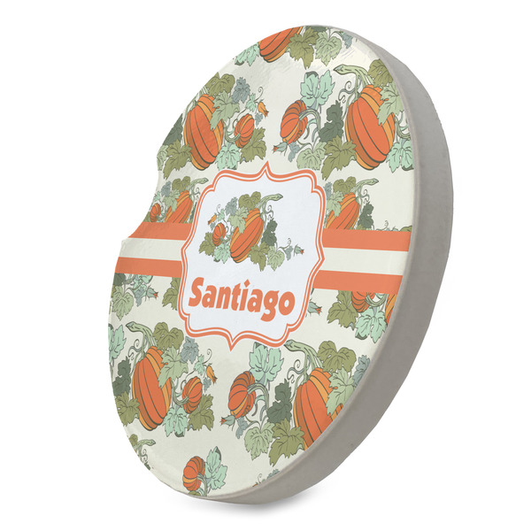 Pumpkins Sandstone Car Coaster - STANDING ANGLE