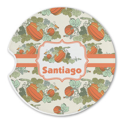 Pumpkins Sandstone Car Coaster - Single (Personalized)
