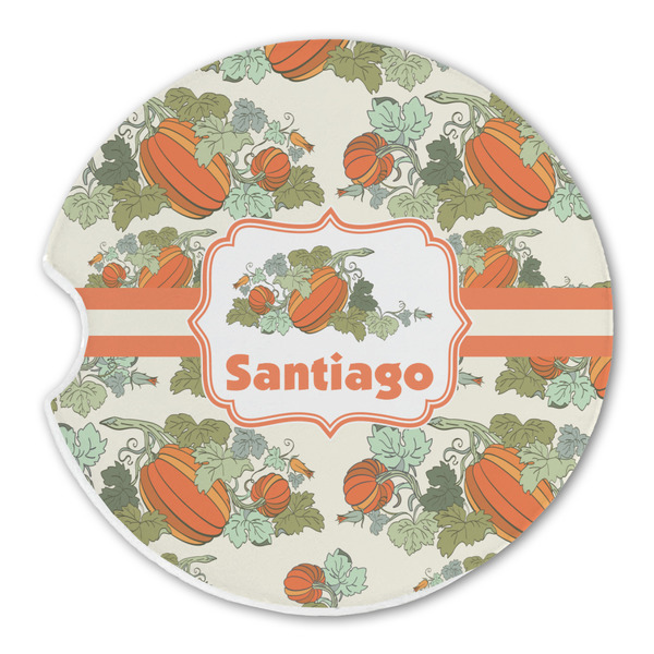 Custom Pumpkins Sandstone Car Coaster - Single (Personalized)