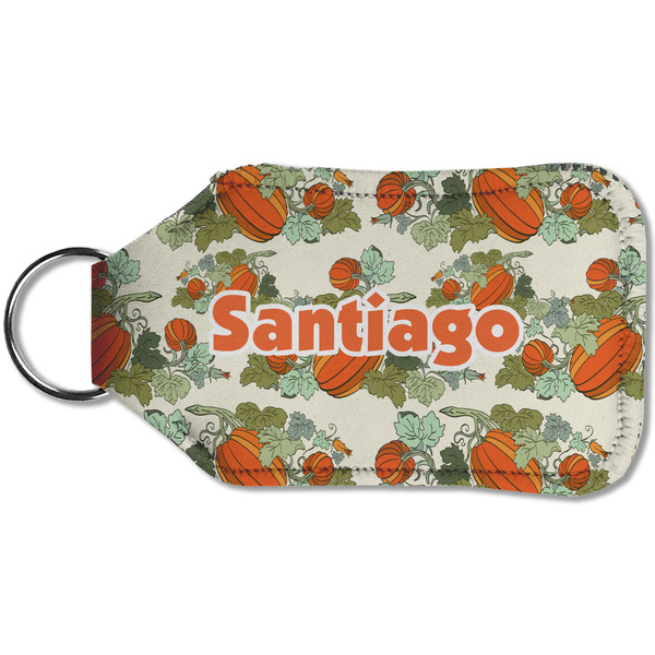 Pumpkins Sanitizer Holder Keychain - Small (Back)