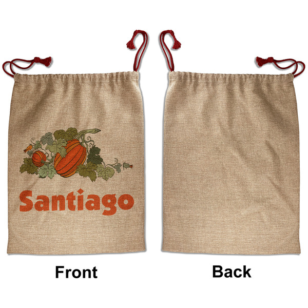 Pumpkins Santa Bag - Approval - Front
