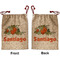 Pumpkins Santa Bag - Front and Back