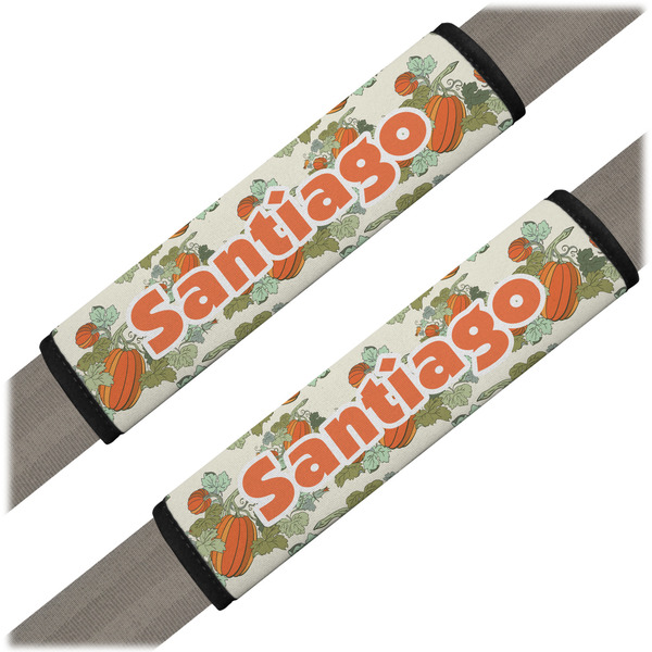 Custom Pumpkins Seat Belt Covers (Set of 2) (Personalized)