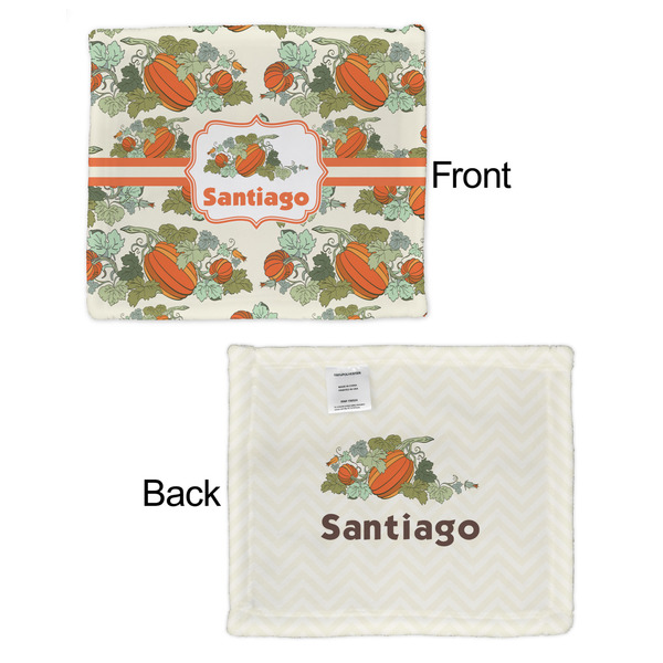 Pumpkins Security Blanket - Front & Back View