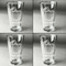 Pumpkins Set of Four Engraved Beer Glasses - Individual View