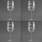 Pumpkins Set of Four Personalized Wineglasses (Approval)