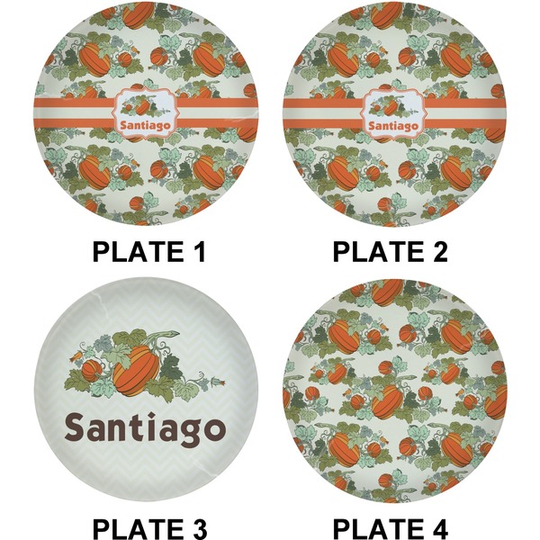 Pumpkins Set of Lunch / Dinner Plates (Approval)