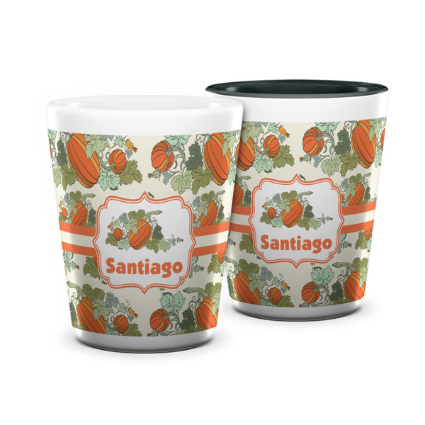 Custom Pumpkins Ceramic Shot Glass - 1.5 oz (Personalized)
