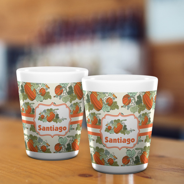 Pumpkins Shot Glass - White - LIFESTYLE